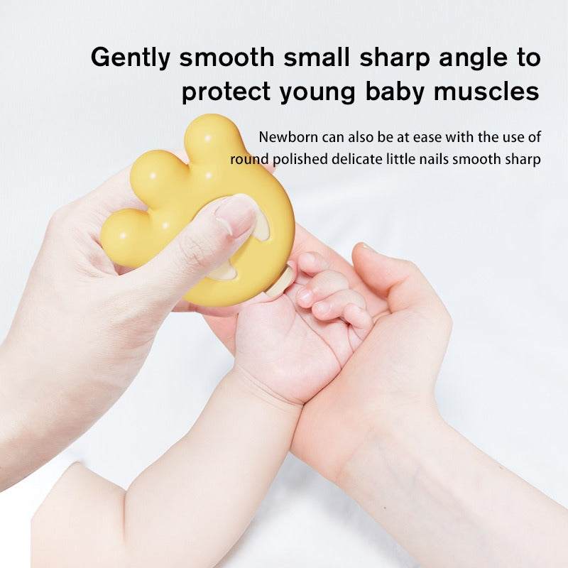 Baby electric nail grinder on a white background