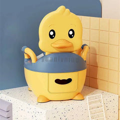 Toddler using Children's Pot 1-6 Years Old Upgraded Cute Duck potty