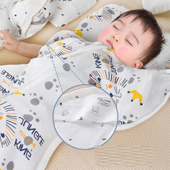 Zipper design of Baby Cotton Anti Kick Sleeping Bag for easy use
