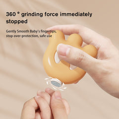 Close-up of Baby electric nail grinder soft polishing head