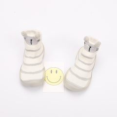 Close-up of Baby Cartoon Walking Shoes soft sole and anti-slip features
