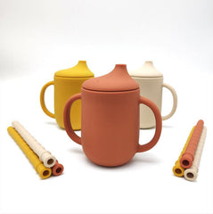 Side view of Silicone Baby Drink Cup for toddlers