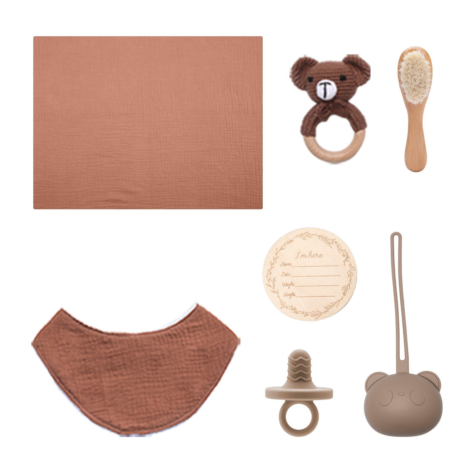 → Alt: Gentle wool brush included in Infant Bath and Care Set