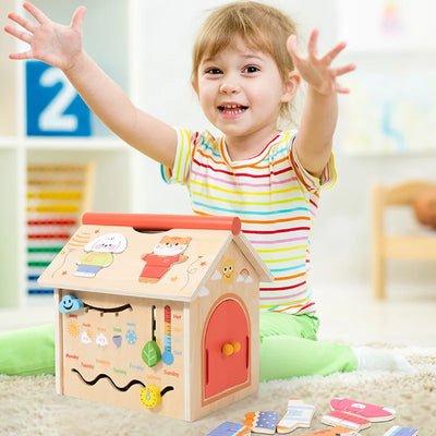 Baby exploring childhood education baby enlightenment activity box