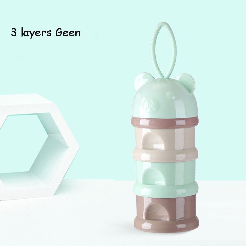 Portable Milk Powder Box 3-4 layer storage container for babies