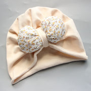 Baby Hat Spring And Autumn Head Protection Fontanelle Cap Broken Flower Bow Baby Head Cap Cute Warm Baby Indian Hat