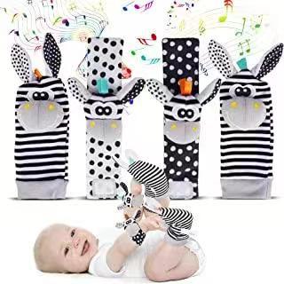 Baby Wrist Bell Socks jingling bells close-up