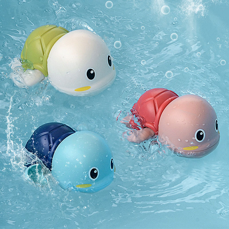 <img src="small-turtle-side.jpg" alt="Side view of Small Turtle Floating Bath Toy with soft, safe materials">
