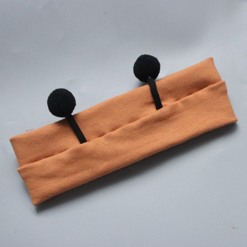 Soft Elastic Solid Color Baby Hairband Detail View
