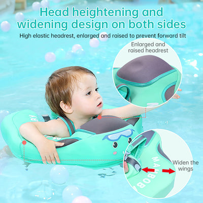 Safe Mambobaby Non-inflatable Baby Swim Float with foot support