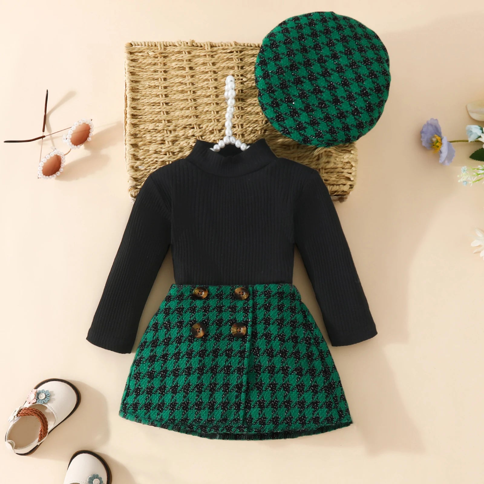 Stylish Christmas Newborn Infant Toddler Baby Girl clothing outfit