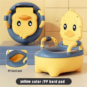 Children's Pot 1-6 Years Old Upgraded Cute Duck Baby Toilet Seat Baby Potty Portable Stool Boys & Girls Safe Trainer Seat WC