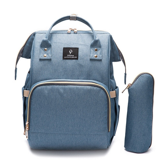 Waterproof USB Maternity Backpack waterproof material close-up