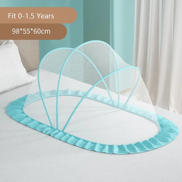 Baby mosquito net cover baby crib Mongolian yurt full face mosquito proof cover children's foldable bottomless mosquito net