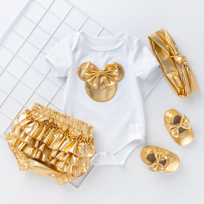 Summer Baby Romper Set cotton outfit for baby boys and girls