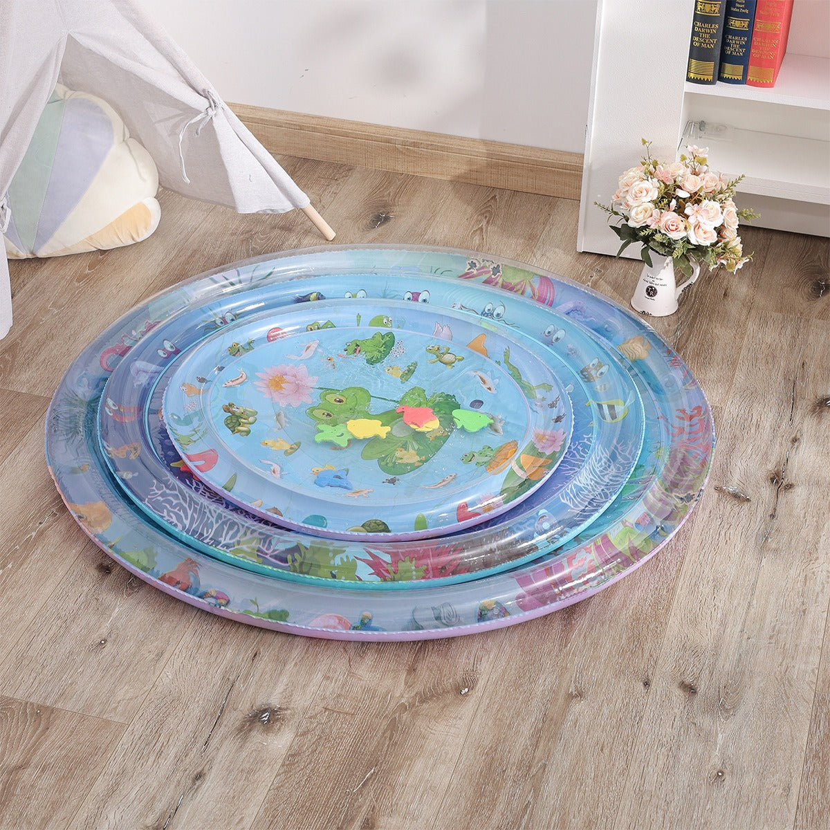Inflatable Crawling Water Mat Baby Inflatable Toy with octopus design