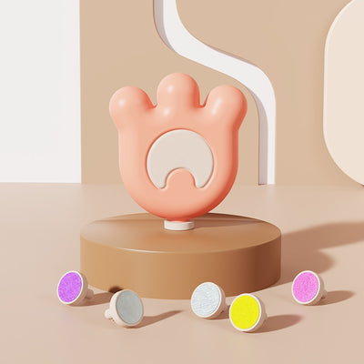 Baby using Baby electric nail grinder safely at home