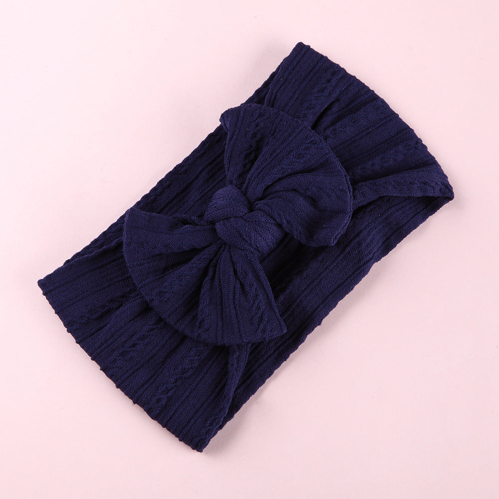 Elastic Nylon Baby Headband with bow for girls