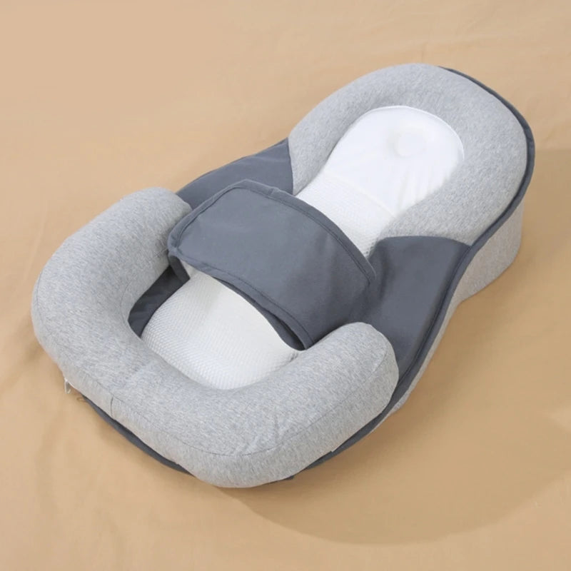 Side view of Gentle & Effective Spit Up Prevention Cushion Ergonomic showing ergonomic design