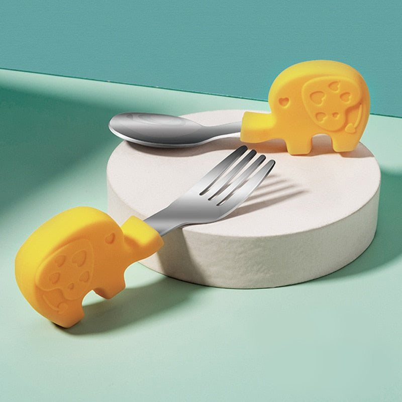 Eco-friendly packaging of Non-Spill Baby Feeding Bowl and Spoon Set