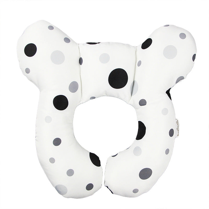 alt="Soft plush Baby Head Protection U-Shaped Pillow Stroller material"