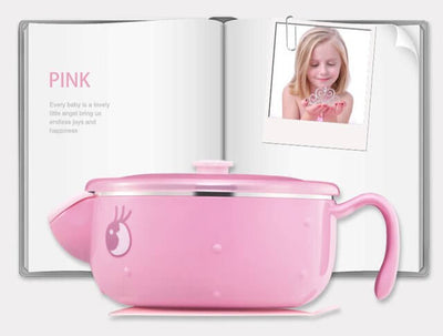 non-spill baby feeding bowl and baby spoon feeding set