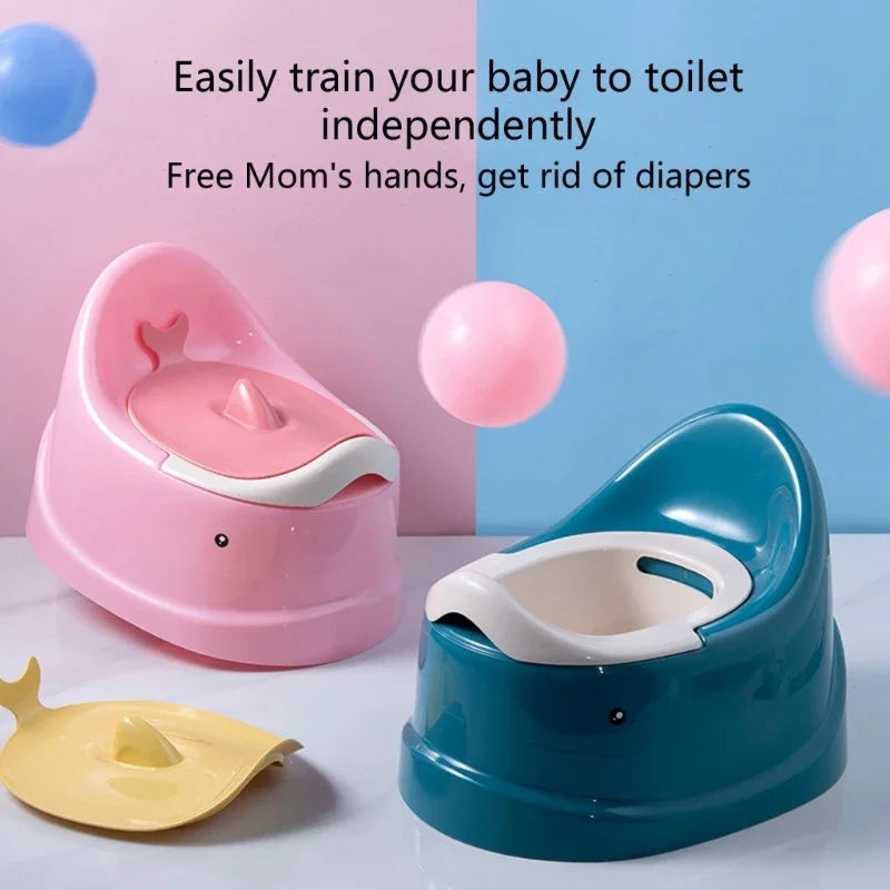 Child using Toddler Potty Baby Toilet Trainer Portable at home