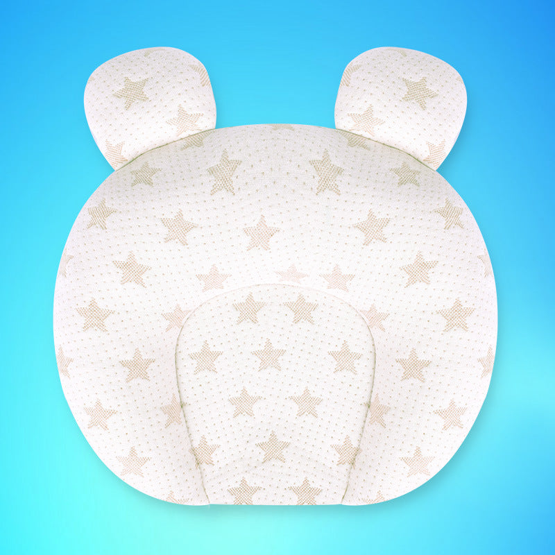 "Latex and cotton Baby Pillow Newborn 0-1 Year Old Baby Products Anti Deviation Head Latex Set Pillow Color Cotton Pillow"