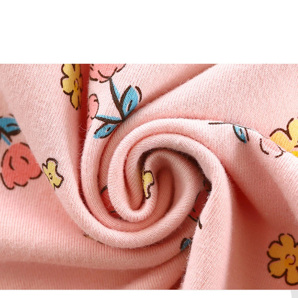 Cartoon long sleeve 2-Piece Soft Cotton Pajamas for Children