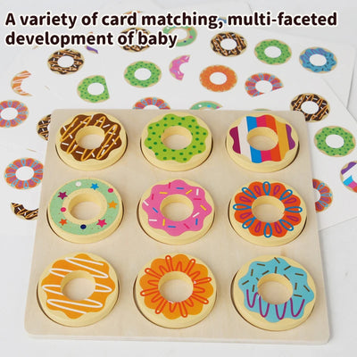 Kids playing with Sweet Donut Matching Card