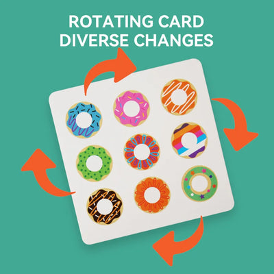 Educational Sweet Donut Matching Card for toddlers