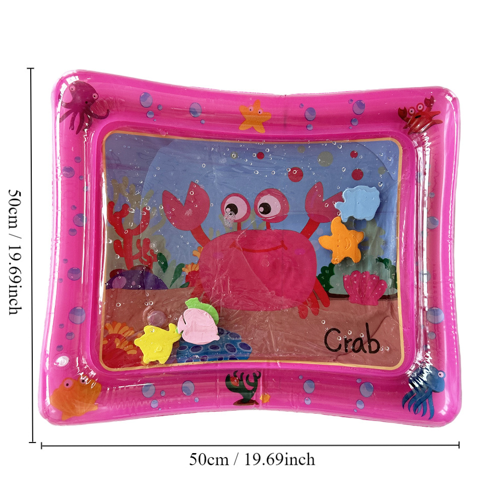 Baby playing on Crawling Water Mat Baby Inflatable Toy