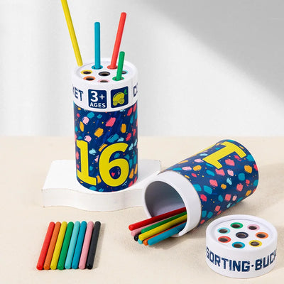 Montessori Children's puzzle color classification cup for toddlers