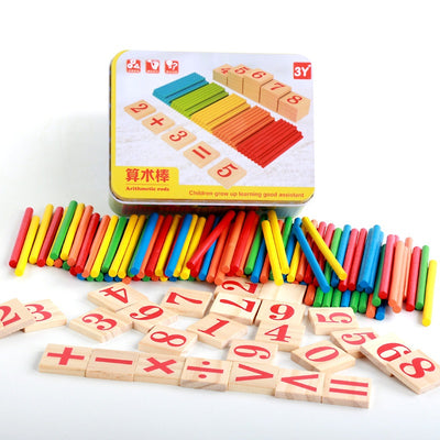 Counting and addition Number Sticks for Children for preschoolers