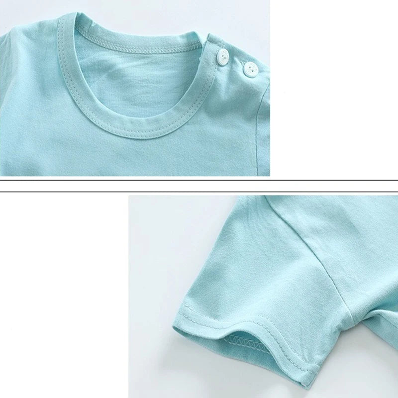 Cute t-shirt-shorts-2-piece-clothing-set for boys and girls