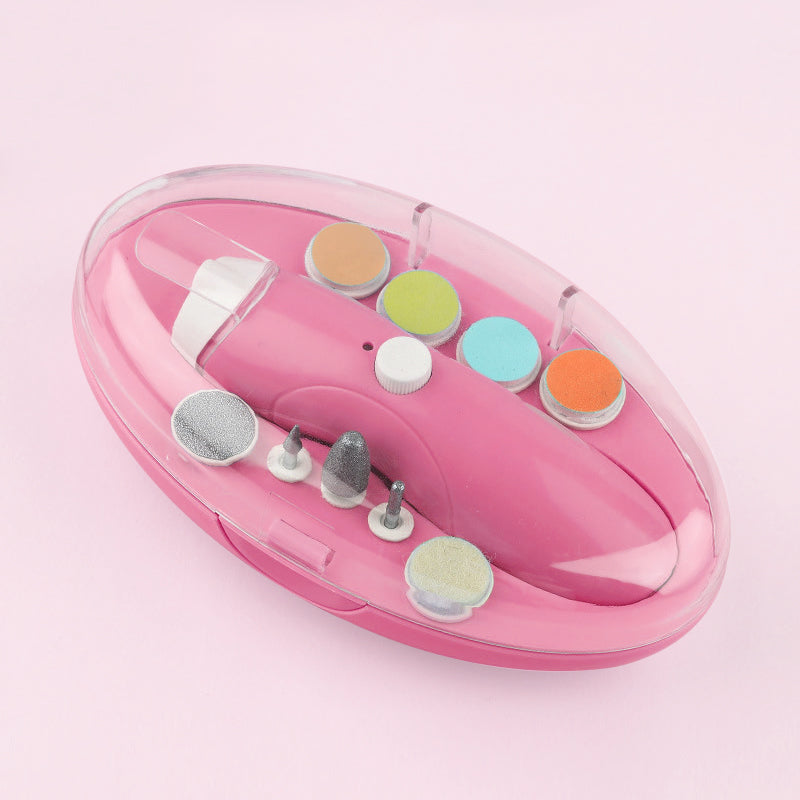 Set of Electric Baby Nail Trimmer with USB charging options