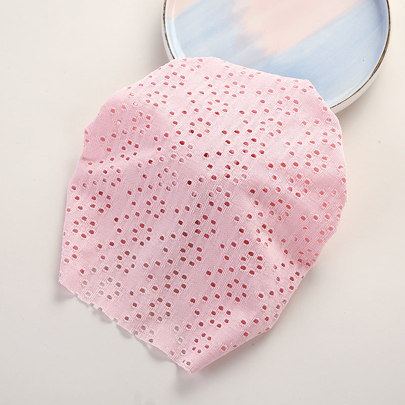 Baby Lace Pullover Cap for Newborns – Soft Cotton Donut Design