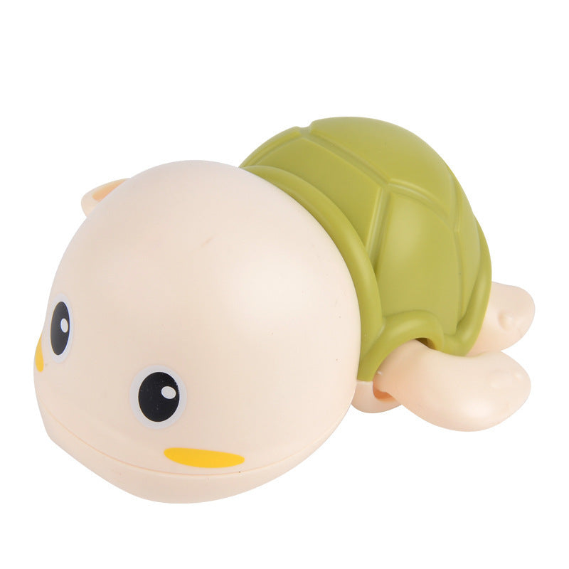 <img src="small-turtle-side.jpg" alt="Side view of Small Turtle Floating Bath Toy in bright colors">