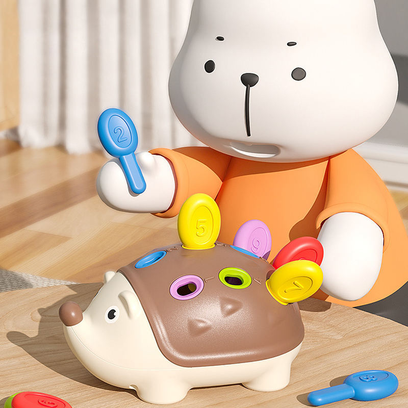 Baby Focus Training Puzzle with colorful dinosaur pieces