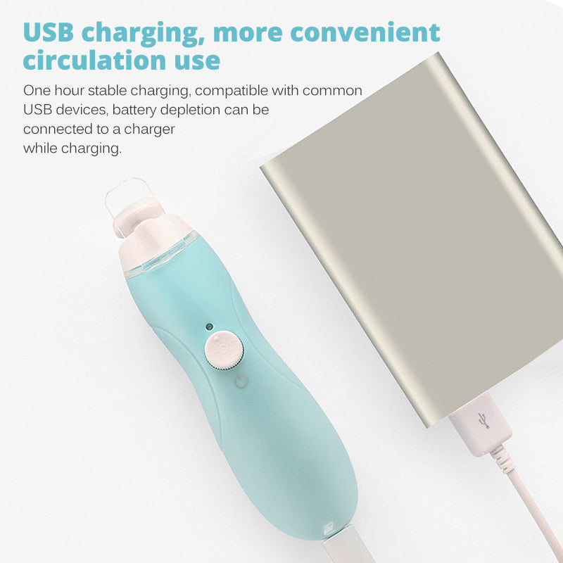Side view of Electric Baby Nail Trimmer showing ergonomic design