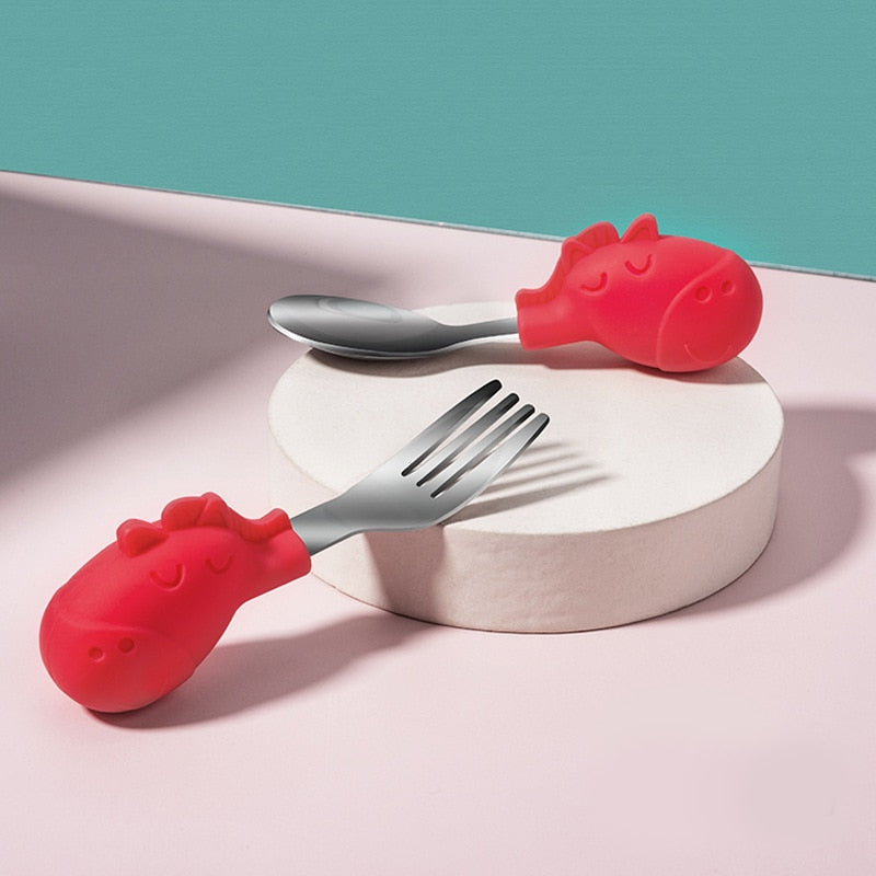 Eco-friendly packaging of Non-Spill Baby Feeding Bowl and Spoon Set