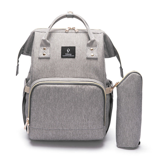 Waterproof USB Maternity Backpack back view with shoulder straps