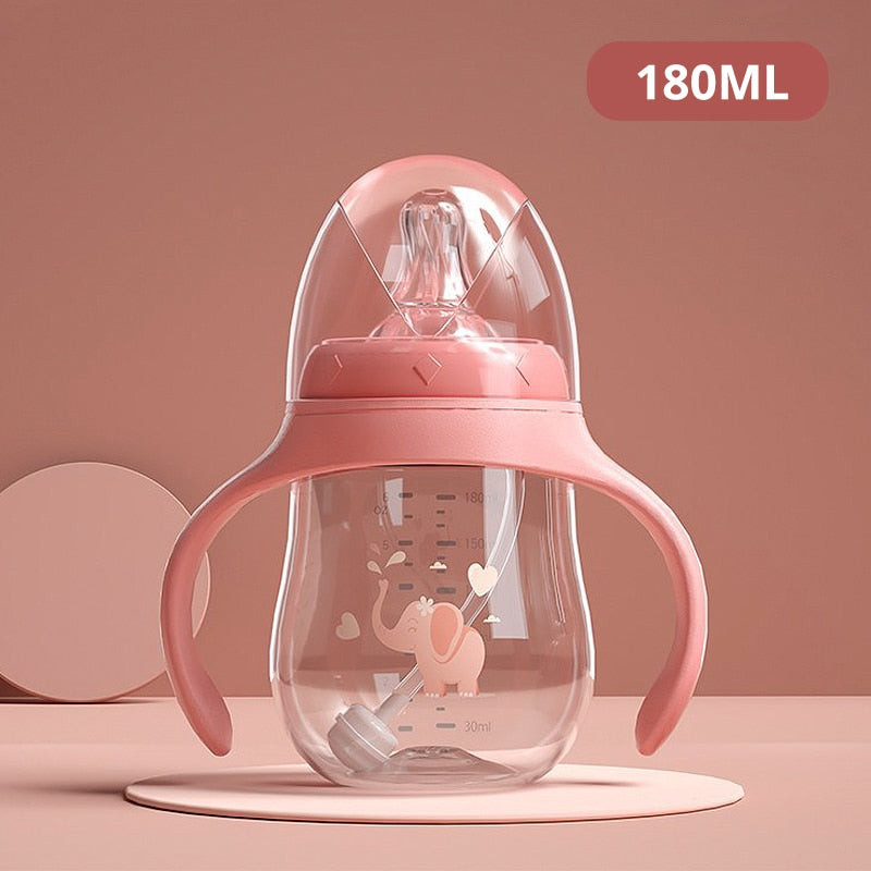 Soft silicone straw of Multifunctional Baby Drinking Cup