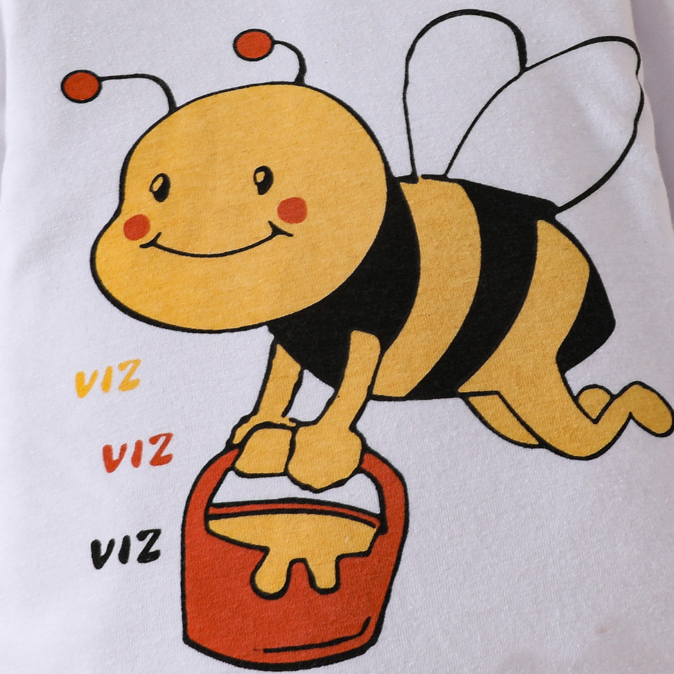 Little bee pattern baby outfit for cute baby boy, baby girl