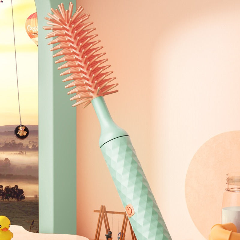 Electric Bottle Brush Silicone Cleaning Brush Set soft silicone bristles close-up