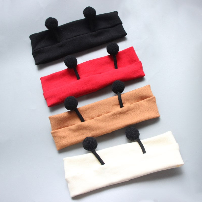 Baby Wearing Solid Color Baby Hairband in Spring Style