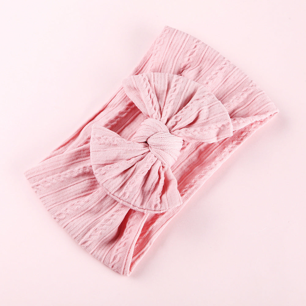 Close-up of Elastic Nylon Baby Headband decorative bow