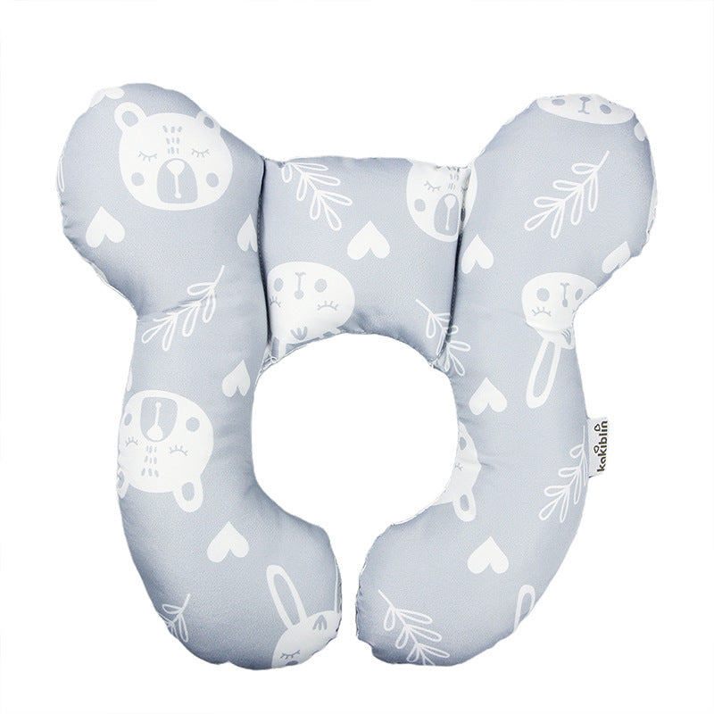 alt="Close-up of stitching on Baby Head Protection U-Shaped Pillow Stroller"