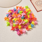 100pcs of Hyuna Hairpin Color Small Claw Clip Children Braided Hairpin Candy Peas Clip Baby Butterfly Headdress