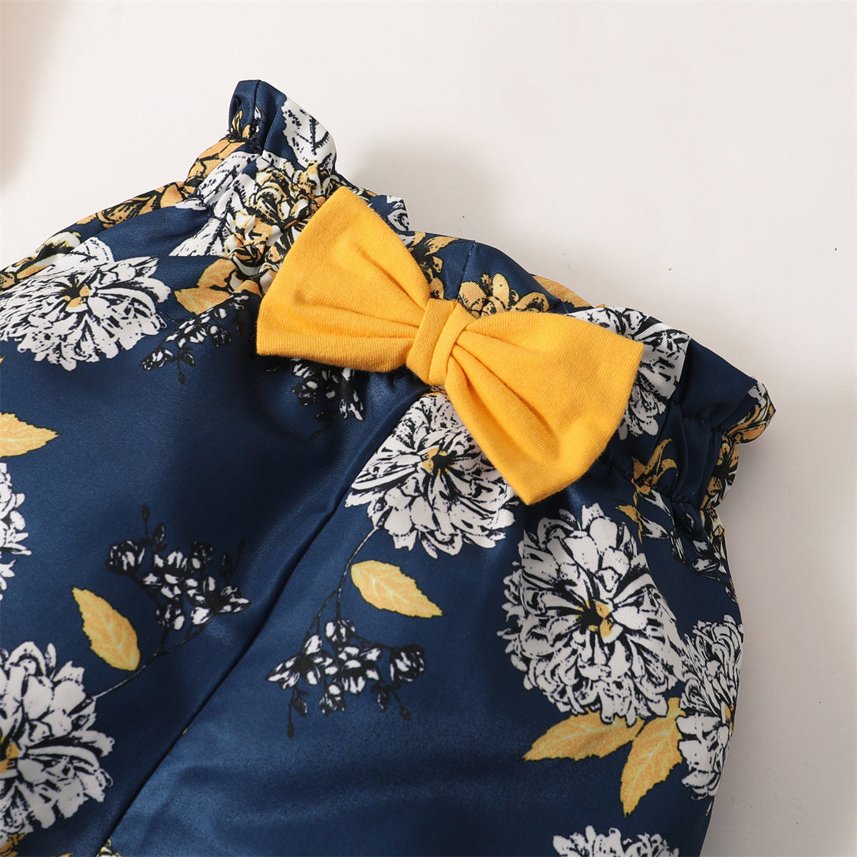Cotton Baby Girl Ruffle Summer Clothes Set short sleeve bodysuit